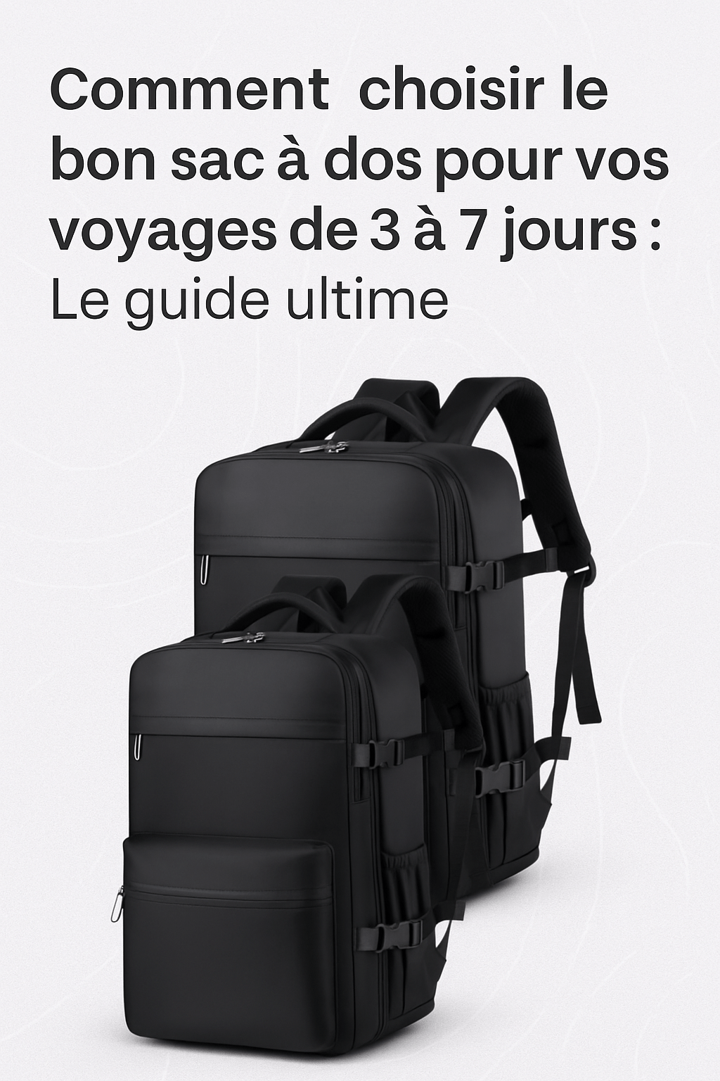 Comment choisir le bon sac à dos pour vos voyages de 3 à 7 jours : Le guide ultime - SAYO Collection